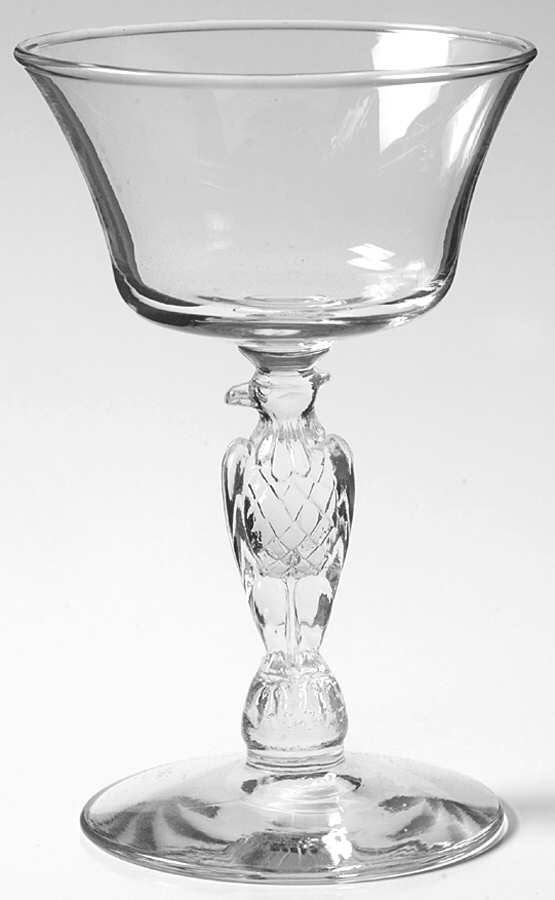 Liberty Bell (Eagle Stem) Champagne/Tall Sherbet by Libbey Glass Company-1
