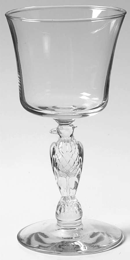 Liberty Bell (Eagle Stem) Wine Glass by Libbey Glass Company-1