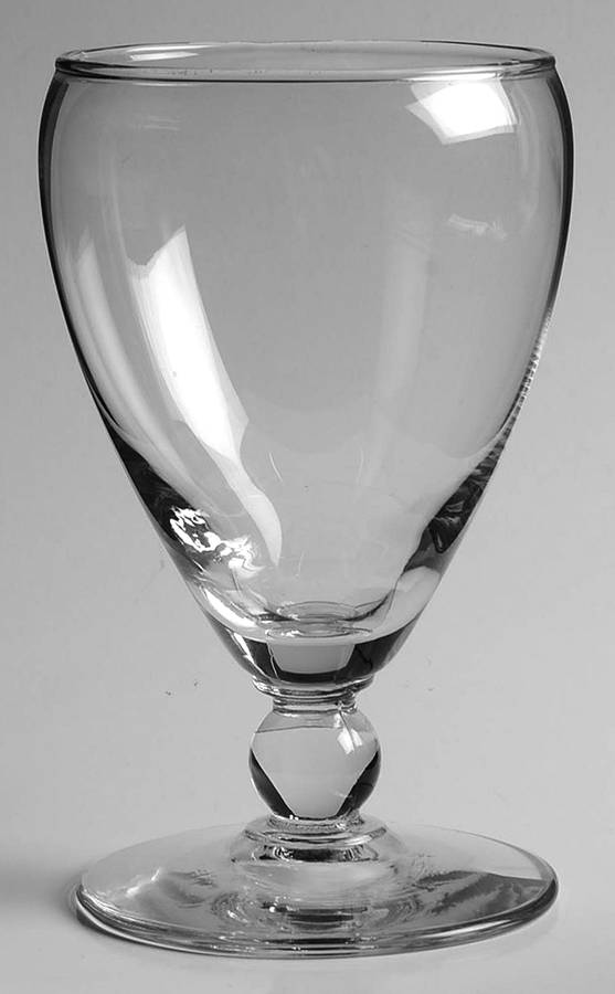 Knob Hill Clear Water Goblet by Libbey Glass Company-1