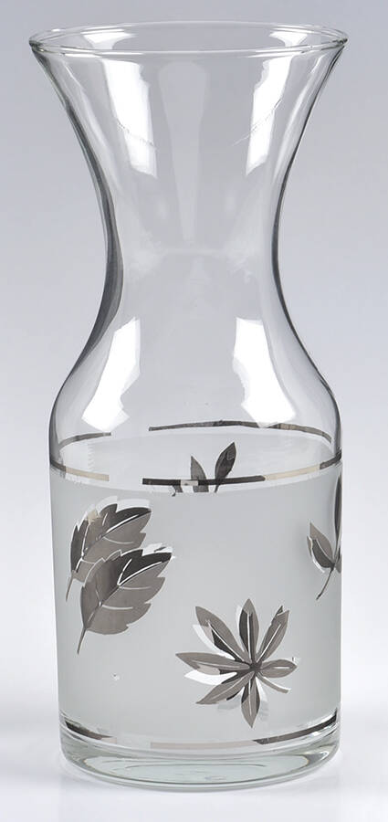 Silver Leaf Open Carafe by Libbey Glass Company-1