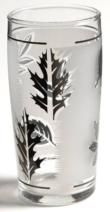 Silver Leaf 5 Oz Flat Tumbler by Libbey Glass Company-1