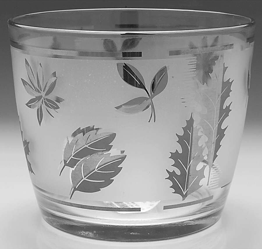 Silver Leaf Ice Bucket by Libbey Glass Company-1