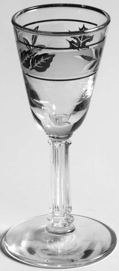 Silver Leaf Cordial Glass by Libbey Glass Company-1