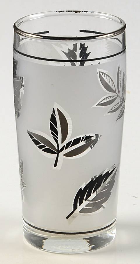 Silver Leaf 5 Oz Flat Tumbler by Libbey Glass Company-1