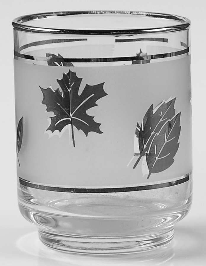 Silver Leaf Flat Tumbler by Libbey Glass Company-1