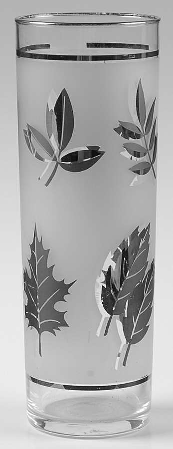 Silver Leaf Tom Collins Glass by Libbey Glass Company-1
