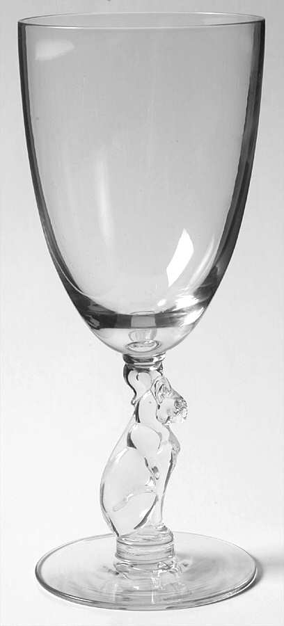 Silhouette Opalescent Water Goblet by Libbey Glass Company-1