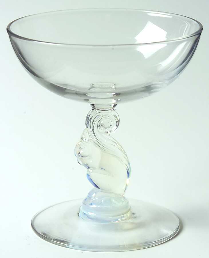 Silhouette Opalescent Champagne/Tall Sherbet by Libbey Glass Company-1