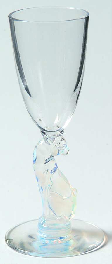 Silhouette Opalescent Cordial Glass by Libbey Glass Company-1