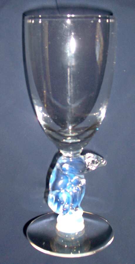 Silhouette Opalescent Claret Wine by Libbey Glass Company-1