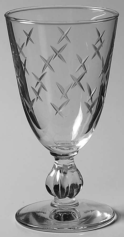 Stardust (Gray Cutting, 3003) Juice Glass by Libbey Glass Company-1