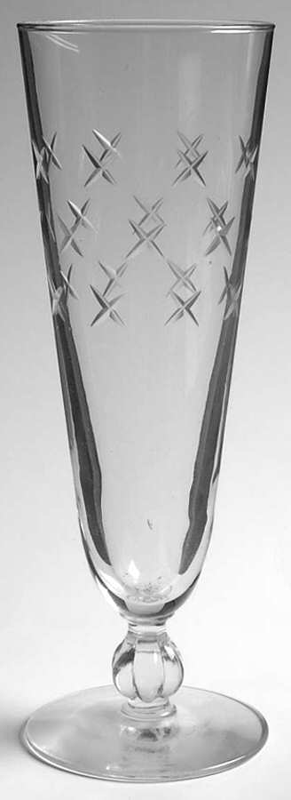 Stardust (Gray Cutting, 3003) Pilsner Glass by Libbey Glass Company-1