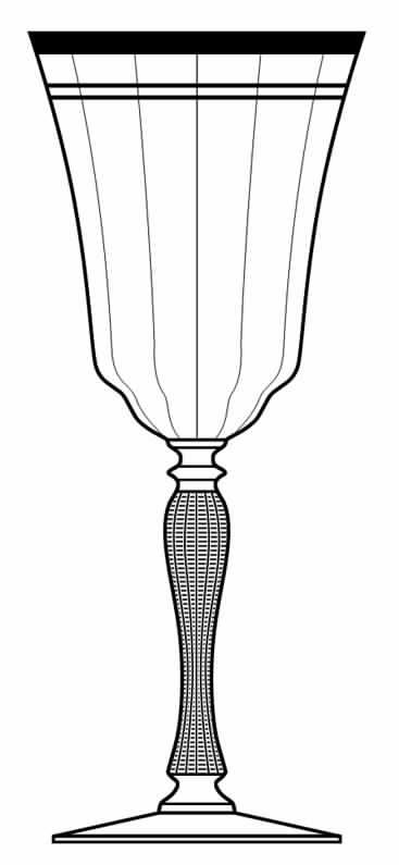 Vesta Water Goblet by Libbey Glass Company-1