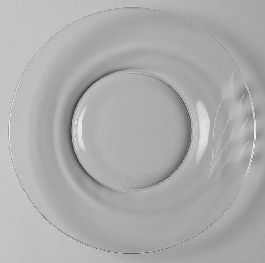 Wheat (Stem 3003 Cut) Luncheon Plate by Libbey Glass Company-1
