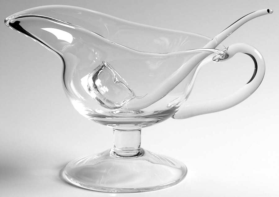 Michelangelo Gravy Boat W/Ladle by Luigi Bormioli-1