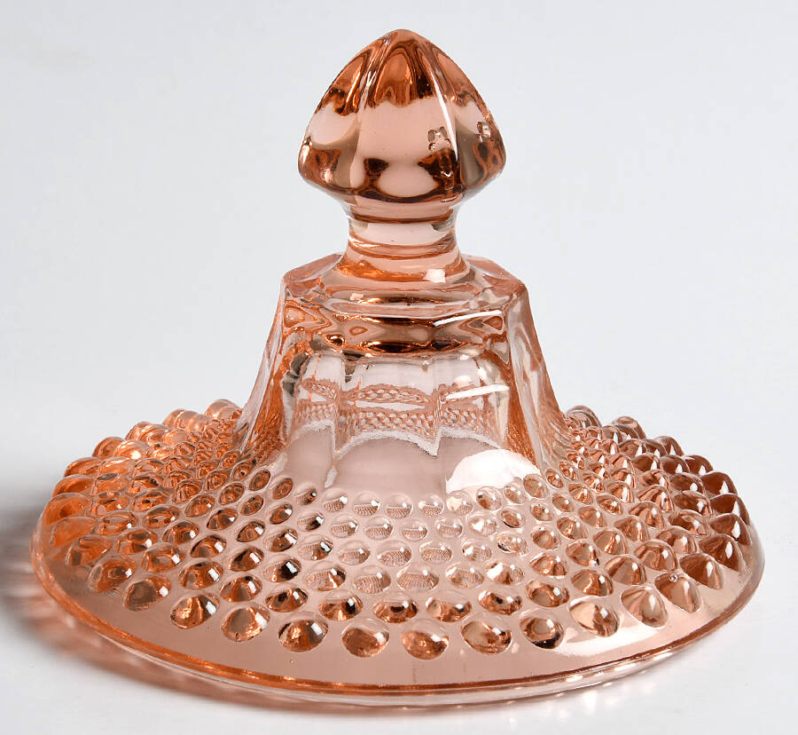 American Pioneer Pink Lid for Footed Candy Dish by Liberty Works-1