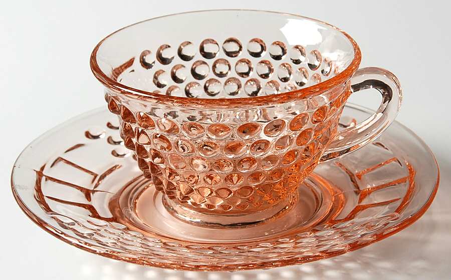 American Pioneer Pink Cup & Saucer Set by Liberty Works-1