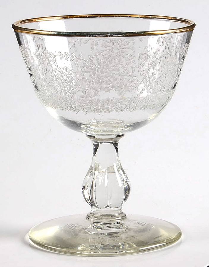 Lace Champagne/Tall Sherbet by Libbey Glass Company-1