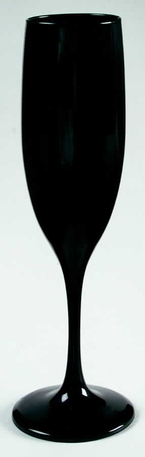Premiere Black Fluted Champagne by Libbey Glass Company-1