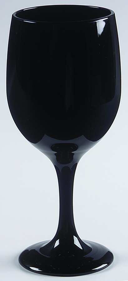 Premiere Black Water Goblet by Libbey Glass Company-1