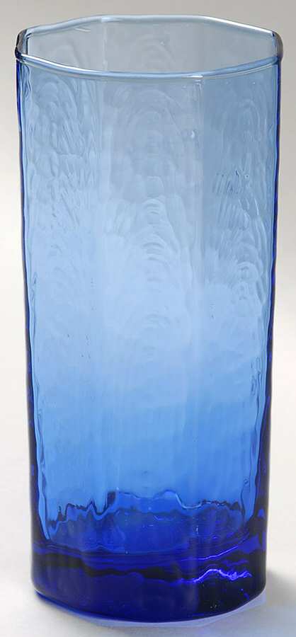 Facets Blue Cooler by Libbey Glass Company-1