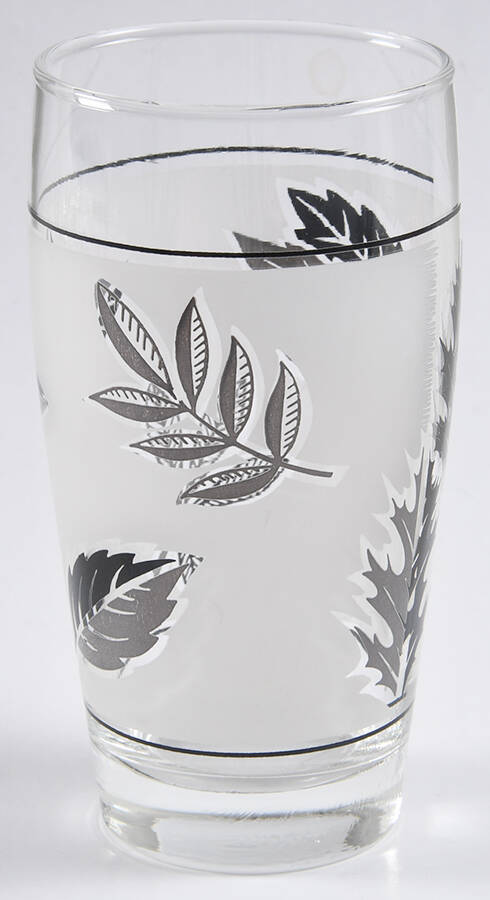 Silver Foliage  10 Oz Flat Tumbler by Libbey Glass Company-1