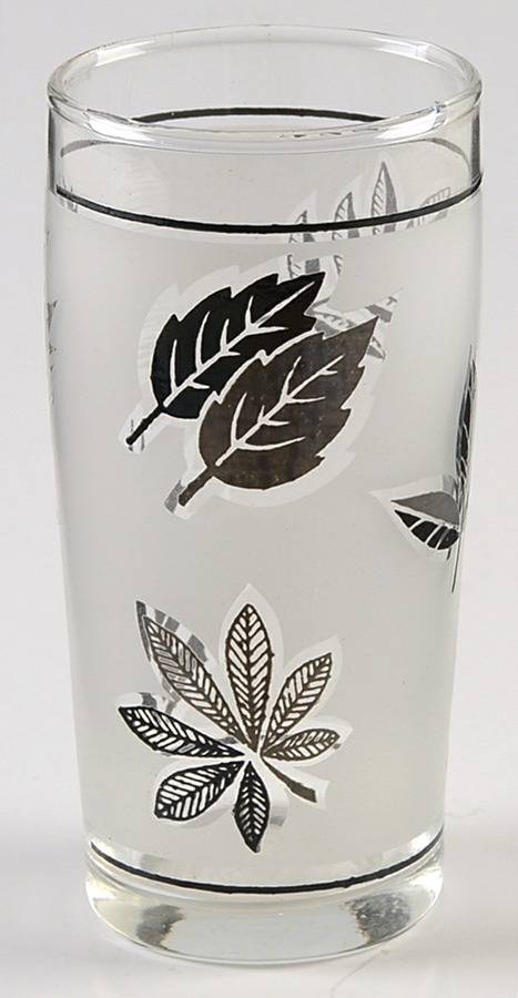 Silver Foliage  Flat Juice Glass by Libbey Glass Company-1
