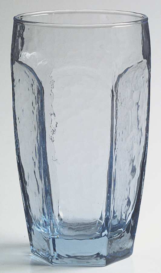 Chivalry Blue 12 Oz Flat Tumbler by Libbey Glass Company-1