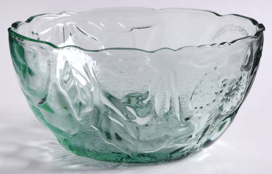 Orchard Fruit Green 5" Round Bowl by Libbey Glass Company-1