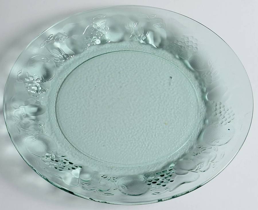 Orchard Fruit Green Luncheon Plate by Libbey Glass Company-1