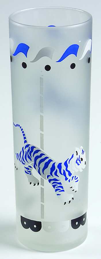 Merry-Go-Round (Frosted, Clear Bottom) Cooler by Libbey Glass Company-1