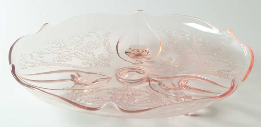 Landrum Pink 3-Toed Cake Plate by Lancaster-1