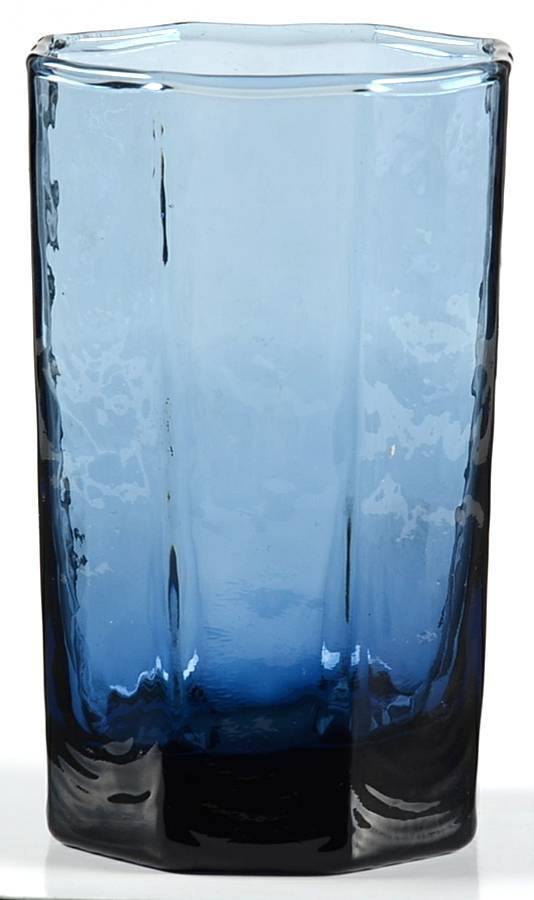 Facets Cobalt Flat Juice Glass by Libbey Glass Company-1