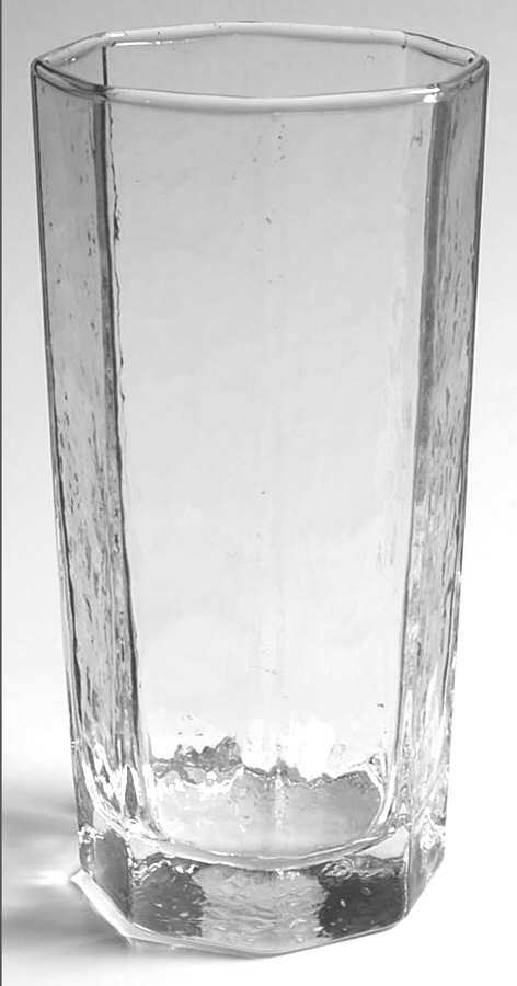 Facets Clear Highball Glass by Libbey Glass Company-1