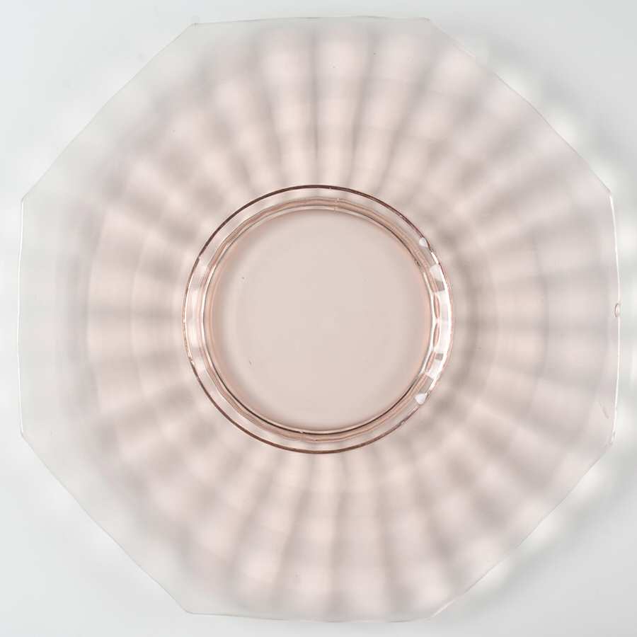 Octagon Bamboo Optic Pink 12" Sandwich Plate by Liberty Works-1