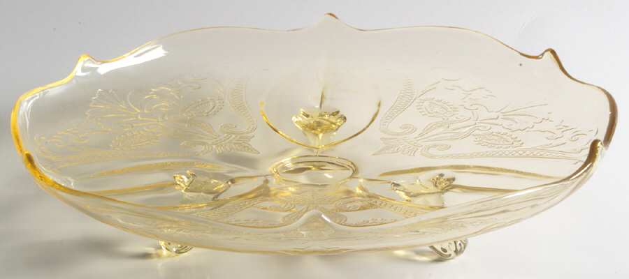 Landrum Topaz 3-Toed Cake Plate by Lancaster-1