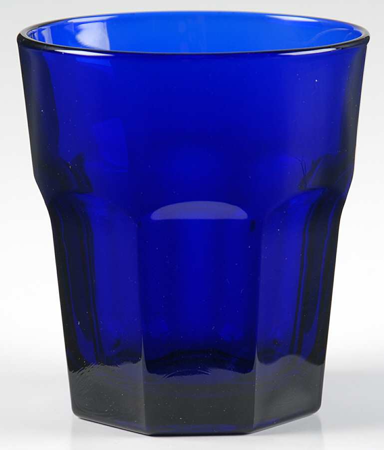 Gibraltar Cobalt Blue On the Rocks Glass by Libbey Glass Company-1