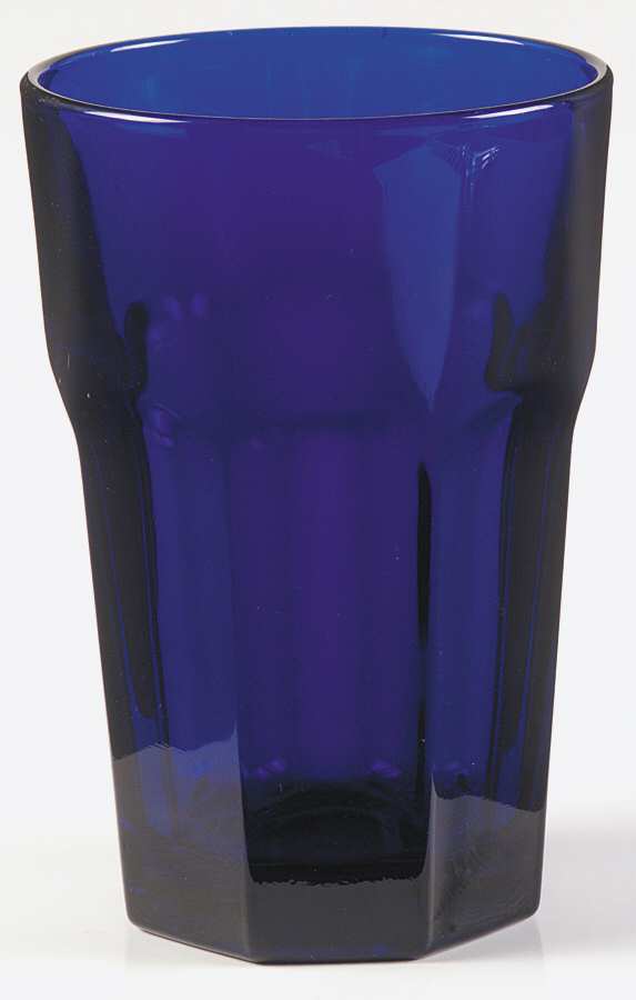 Gibraltar Cobalt Blue 14 Oz Flat Tumbler by Libbey Glass Company-1
