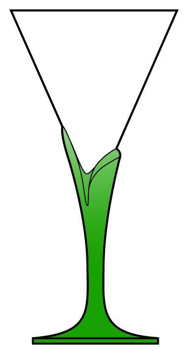 Florian Verde Water Goblet by Luigi Bormioli-1