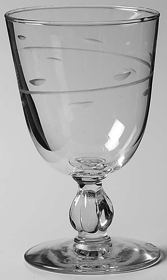 Interlude (Clove Stem) Water Goblet by Libbey Glass Company-1