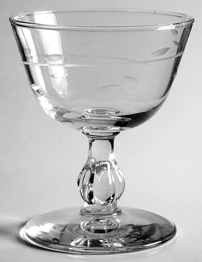 Interlude (Clove Stem) Champagne/Tall Sherbet by Libbey Glass Company-1