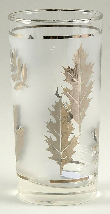 Silver Leaf Flat Tumbler by Libbey Glass Company-1