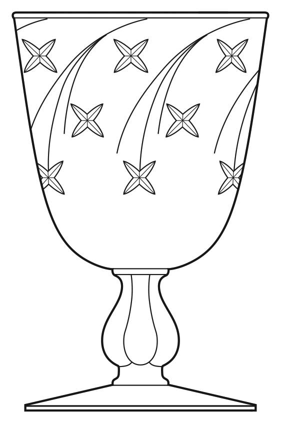 Whimsy Water Goblet by Libbey Glass Company-1