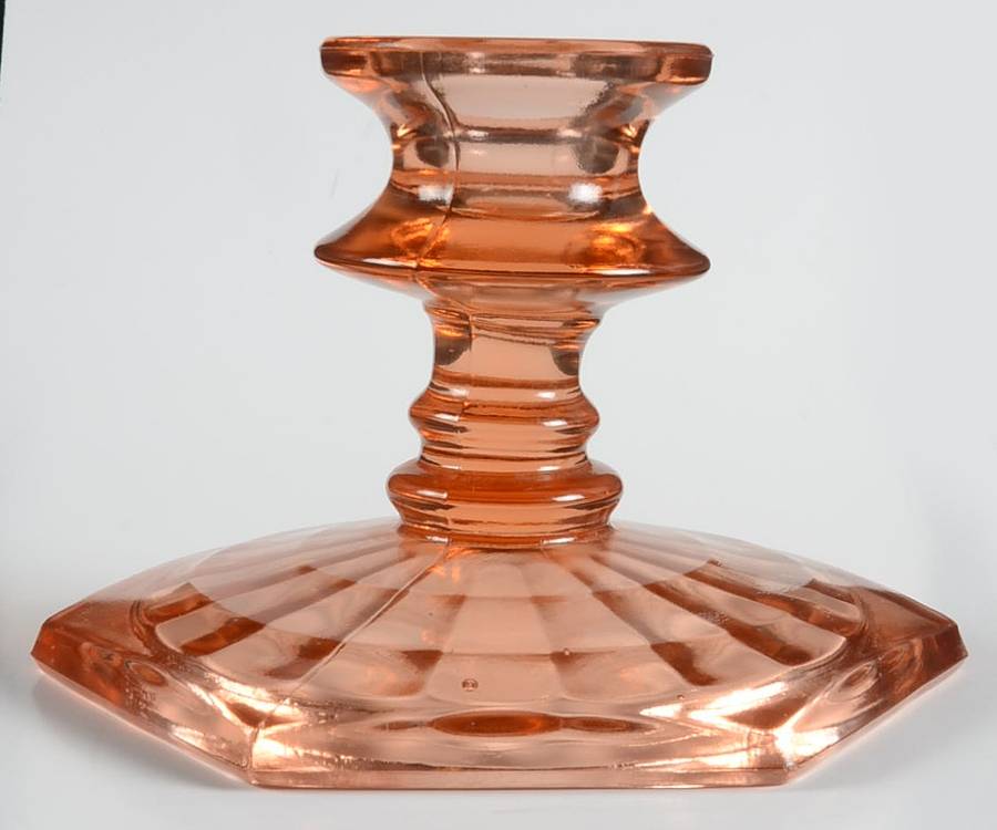 Bamboo Optic Smooth Pink Single Light Candlestick by Liberty Works-1