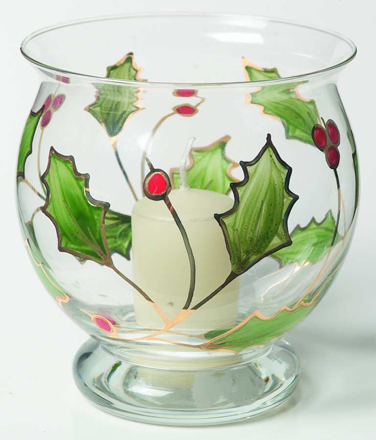 Holiday (No Plaid Ribbon) Hurricane Votive by Lenox-1