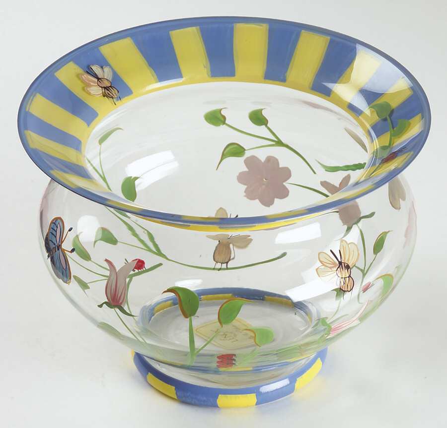 Butterfly Meadow Handpainted 5" Round Flared Bowl by Lenox-1