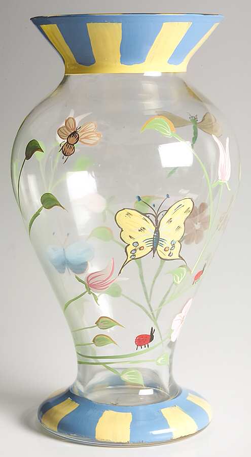 Butterfly Meadow Handpainted 9" Flower Vase by Lenox-1