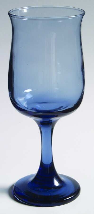 Connoisseur Blue Wine Glass by Libbey Glass Company-1