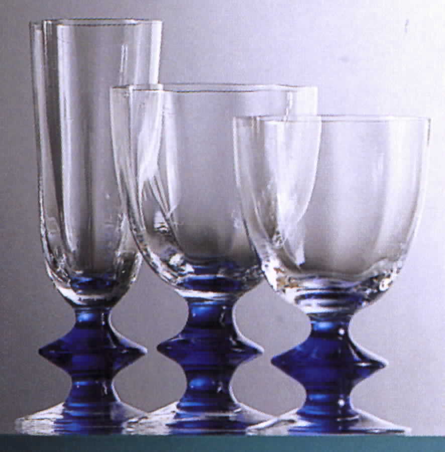 Christine Blue Water Goblet by Laure Japy-1