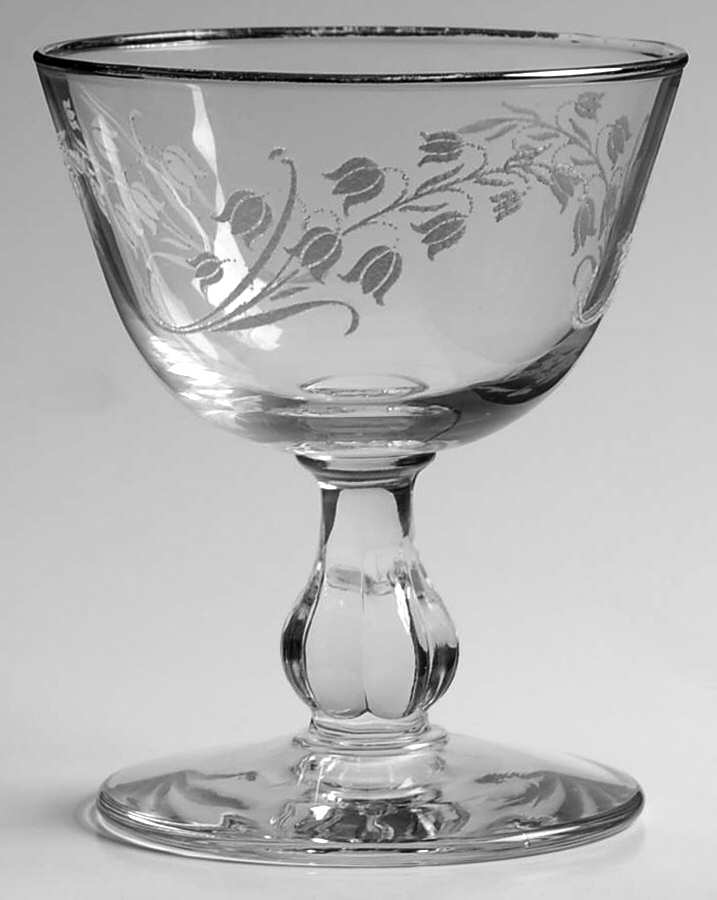 Lily of the Valley Champagne/Tall Sherbet by Libbey Glass Company-1